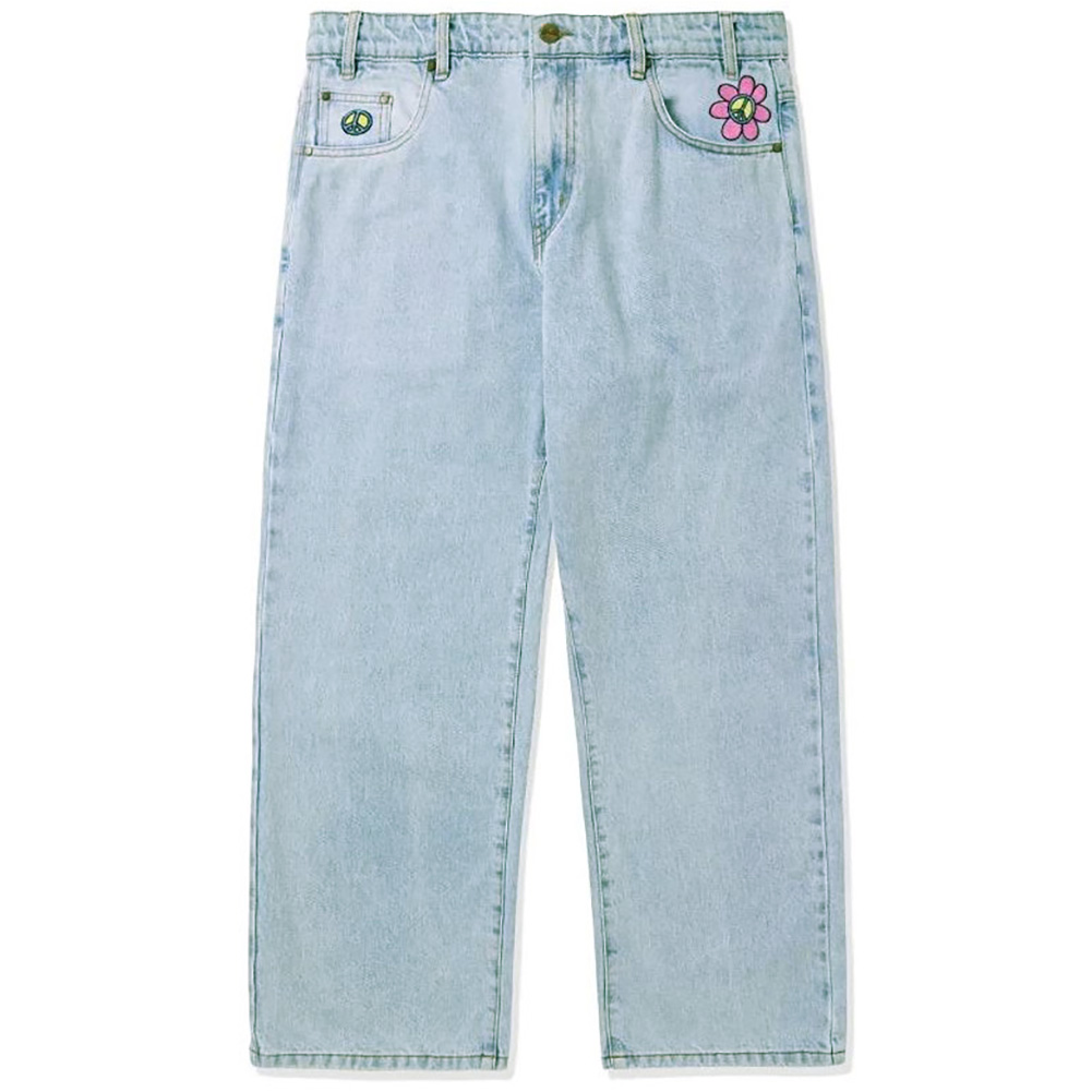 バターグッズ パンツ BUTTER GOODS FLOWER DENIM JEANS デニムパンツ 