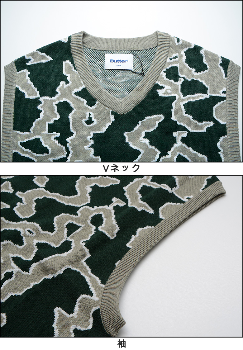 バターグッズ ベスト BUTTER GOODS SURGE KNITTED VEST ニット