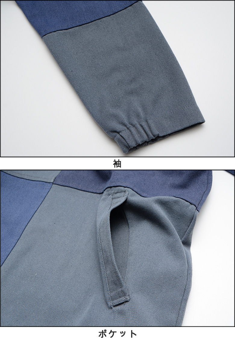バターグッズ ジャケット BUTTER GOODS WASHED CANVAS PATCHWORK