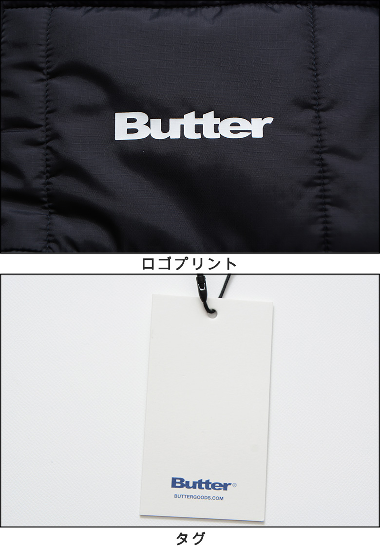 バターグッズ ジャケット BUTTER GOODS GRID PUFFER JACKET パフ