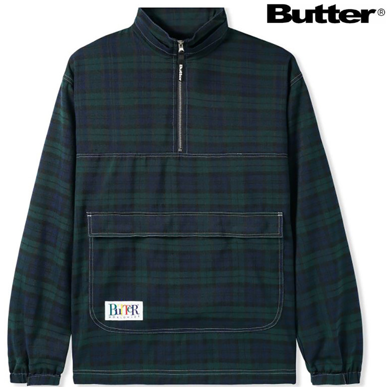 （ バターグッズ ジャケット ） BUTTER GOODS SPRING PULLOVER JACKET ハーフジップ プルオーバー スケート