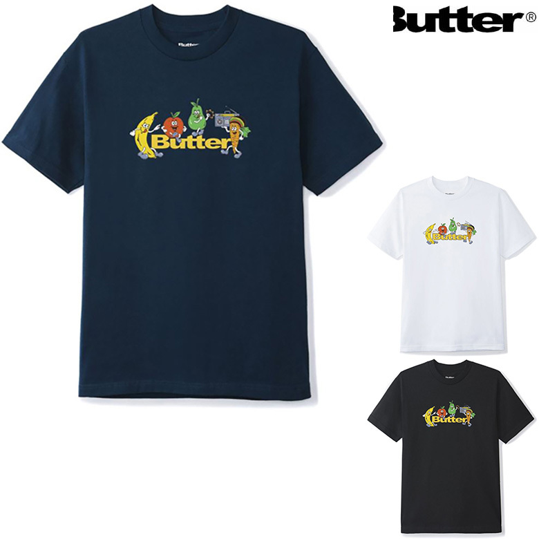 （ バターグッズ Tシャツ ） BUTTER GOODS FRUITS LOGO TEE