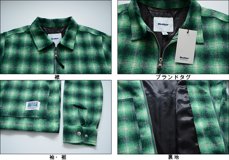 バターグッズ ジャケット ） BUTTER GOODS CHORE PLAID OVER SHIRT