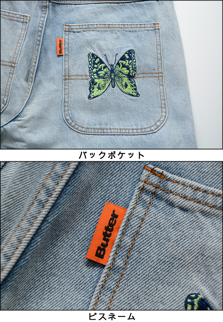 バターグッズ パンツ BUTTER GOODS BUTTERFLY DENIM JEANS デニム