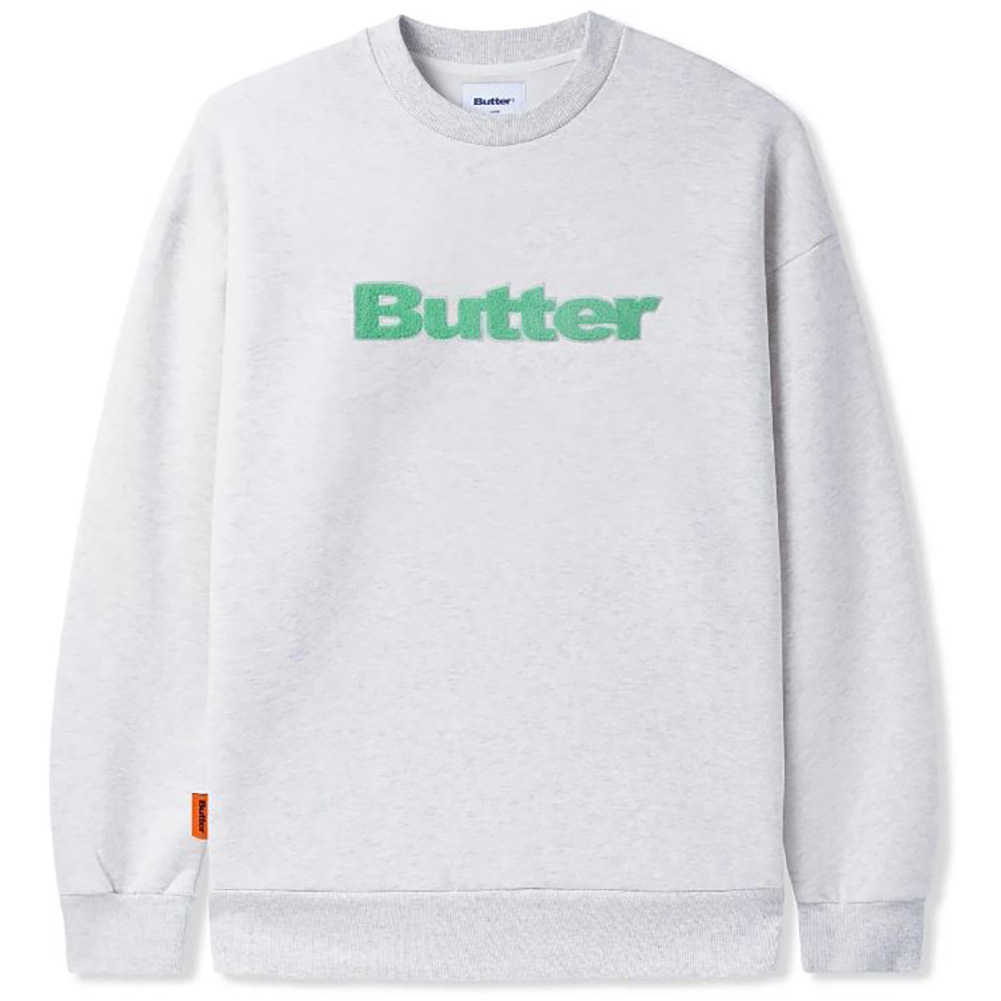 バターグッズ トレーナー BUTTER GOODS CHENILLE APPLIQUE LOGO CREW