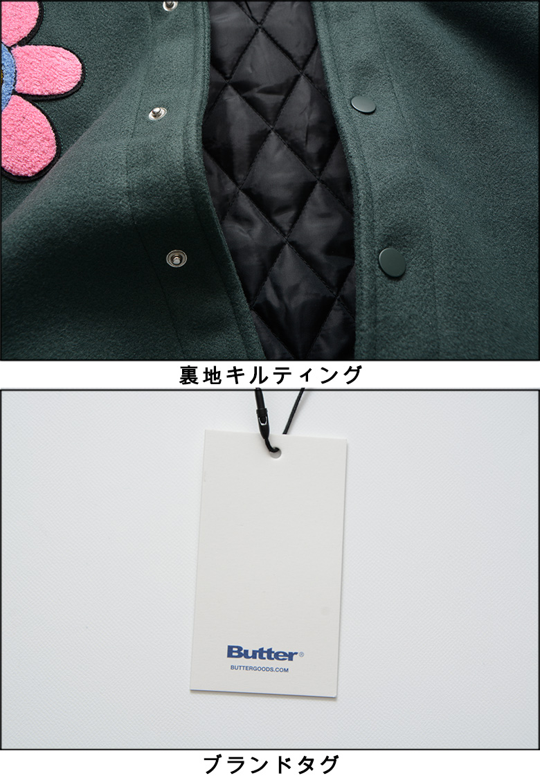 新品/タグ付】Butter Goods 「完売品」 花柄 スタジャン M 2026年最新