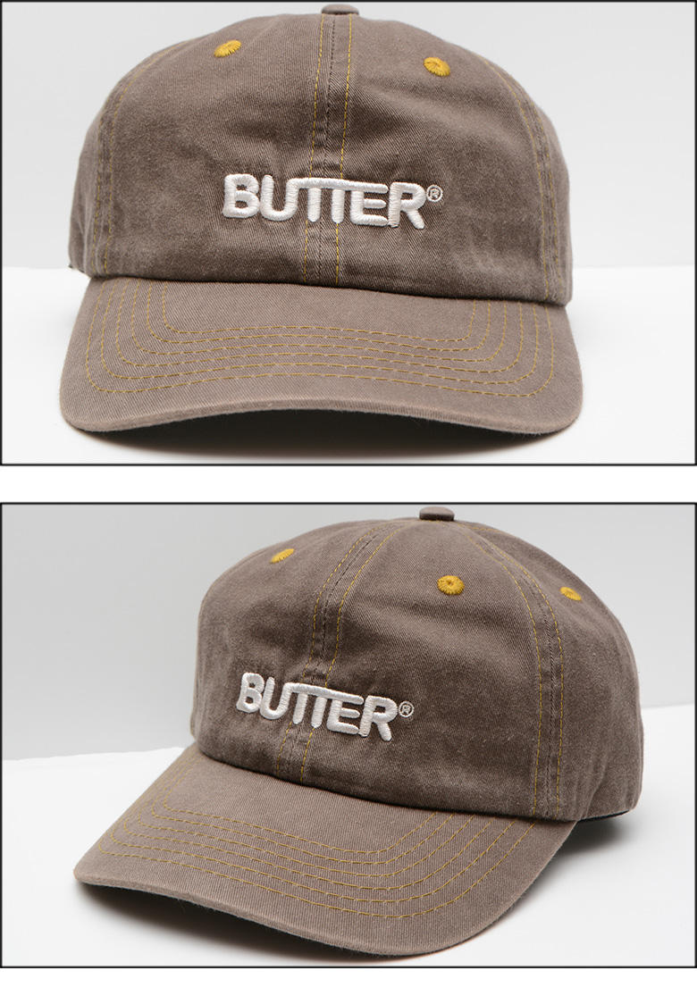 バターグッズ キャップ BUTTER GOODS ROUNDED LOGO 6PANEL CAP