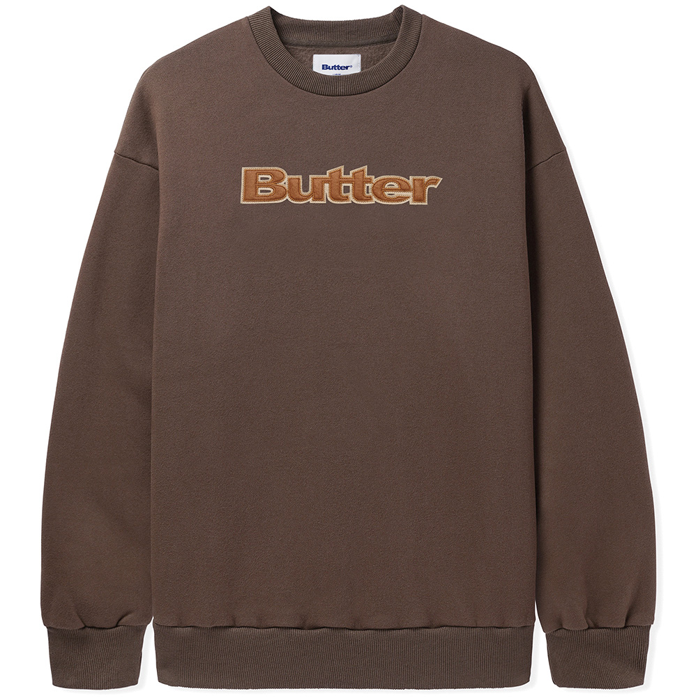 バターグッズ トレーナー BUTTER GOODS FELT LOGO APPLIQUE CREW ...