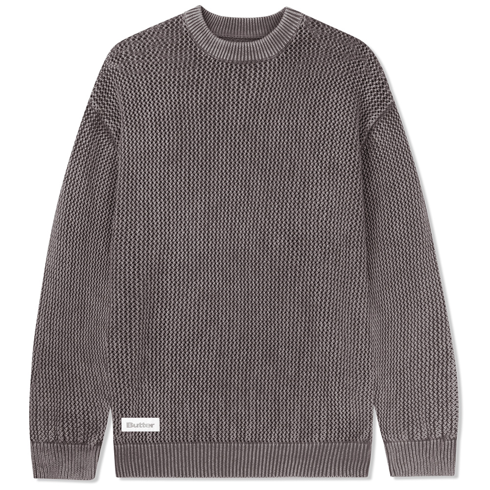 バターグッズ セーター BUTTER GOODS WASHED KNITTED SWEATER ニット クルーネックセーター スケート スケーター