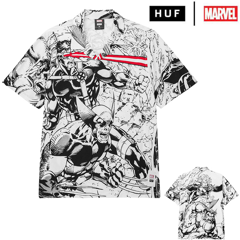 （ ハフ シャツ ） HUF x MARVEL X-MEN RESORT SHIRT マーベル リゾートシャツ アロハシャツ コラボレーション :  huf-bu00172 : PAJABOO - 通販 - Yahoo!ショッピング