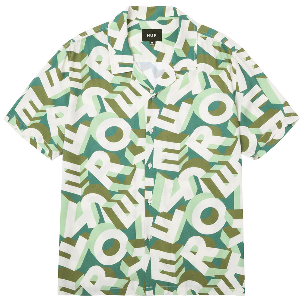 HUF（ハフ） シャツ HUF ABECEDERIAN S/S RESORT SHIRT リゾートシャツ