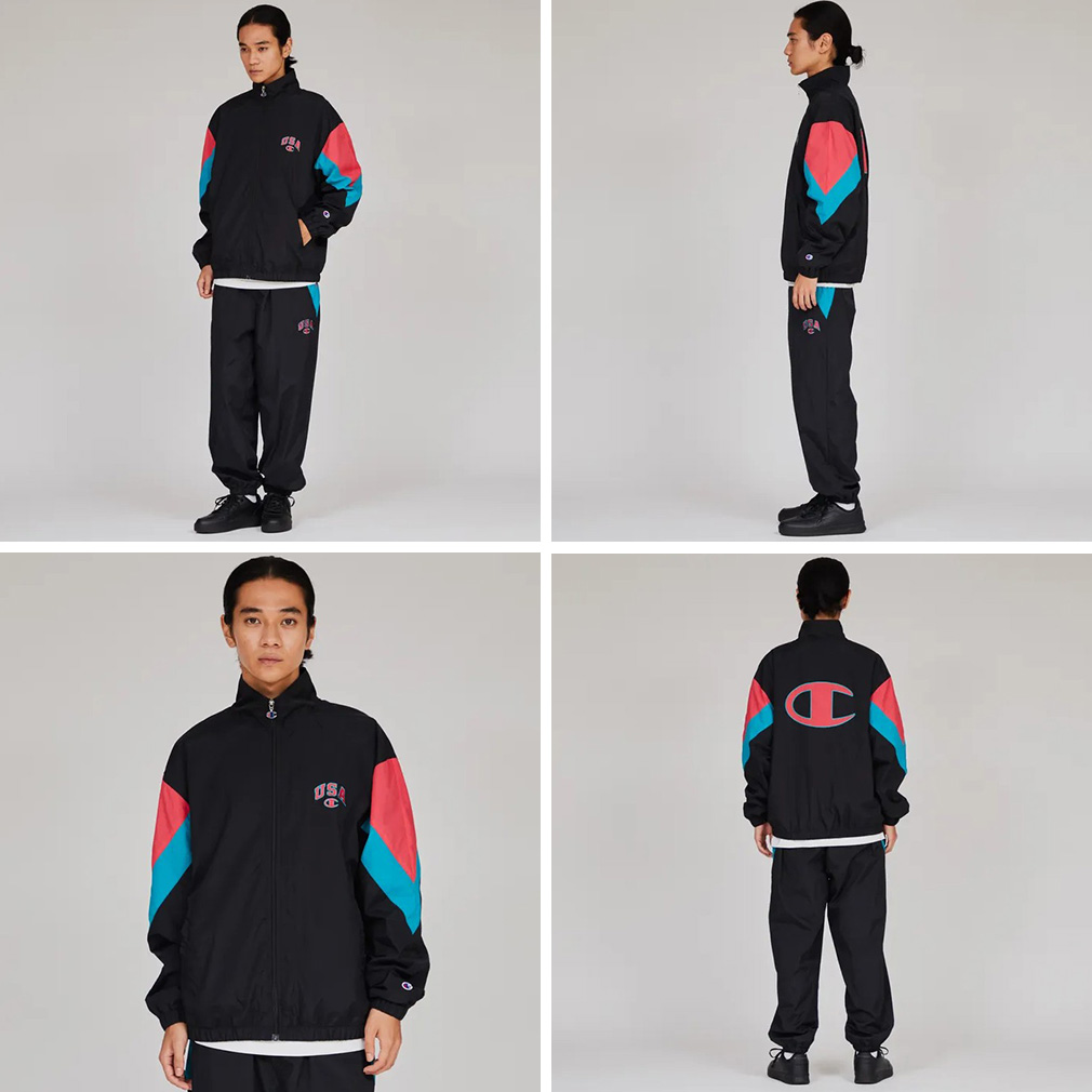 Champion チャンピオン ジップアップジャケット セットアップ　赤604 Champion チャンピオン ジップアップジャケット セットアップ 赤