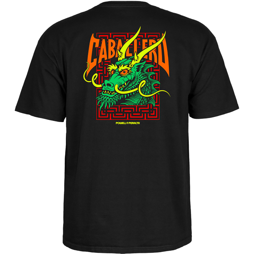パウエル　　キャバレロ　ドラゴンTシャツ　POWELL オールドスケート POWELL（パウエル） ペラルタ Tシャツ POWELL PERALTA STEVE CABALLERO