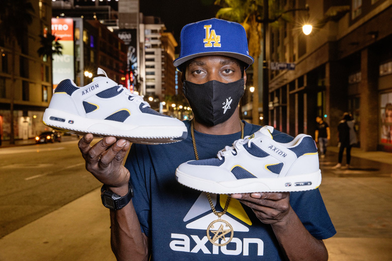 AXION FOOTWEAR GENESIS WHITE/NAVY アクション スニーカー