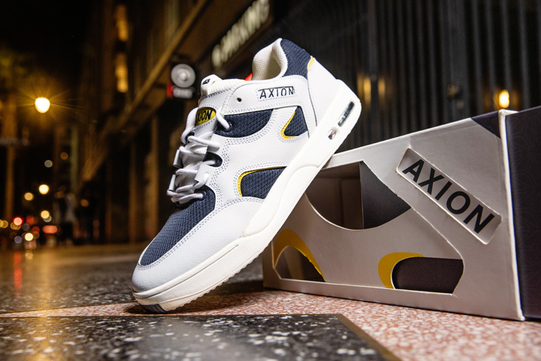 AXION FOOTWEAR GENESIS WHITE/NAVY アクション スニーカー メンズ スケシュー シューズ スケート 正規取扱店