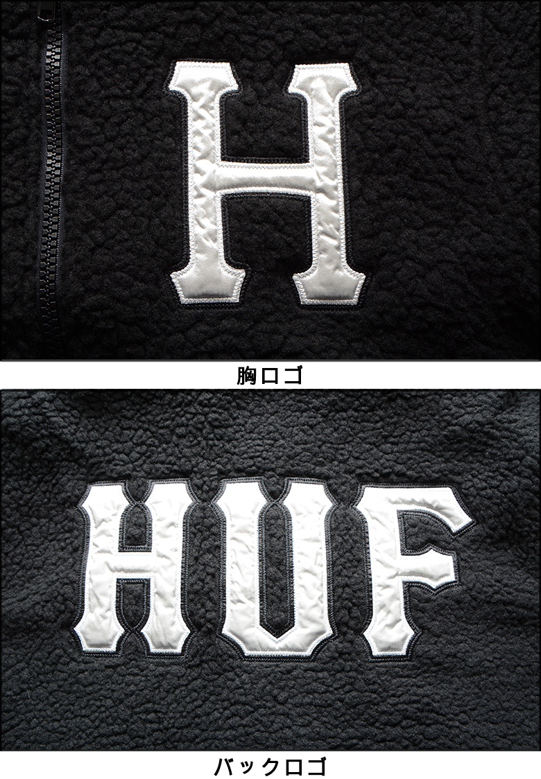 HUF（ハフ） ジャケット HUF SHERPA VARSITY JACKET アウター フリース