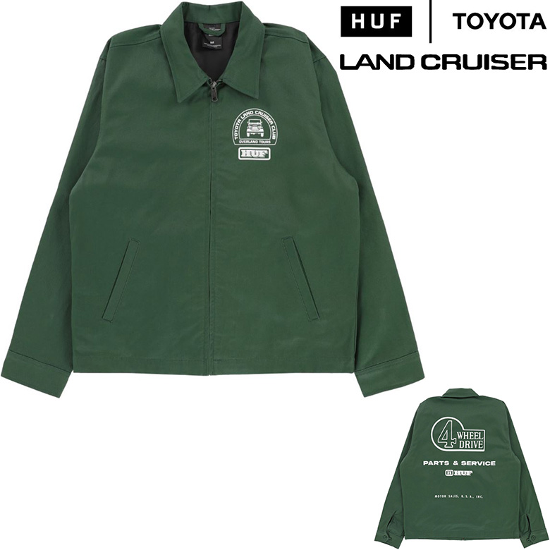 ハフ ジャケット トヨタ ランドクルーザー HUF TOYOTA LAND CRUISER PARTS SERVICE JACKET アウター  ブルゾン スイングトップ スケート ランクル トヨタ自動車 : huf-jk00461 : PAJABOO - 通販 - Yahoo!ショッピング