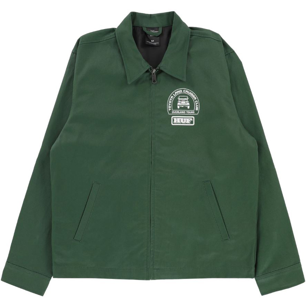 ハフ ジャケット トヨタ ランドクルーザー HUF TOYOTA LAND CRUISER PARTS SERVICE JACKET アウター  ブルゾン スイングトップ スケート ランクル トヨタ自動車