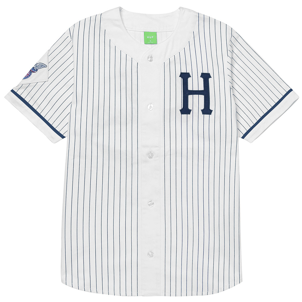 ★国内在庫/即発可*HUF*FOREVER ベースボールシャツ★ HUF （ ハフ ベースボールシャツ ） FOREVER BASEBALL JERSEY