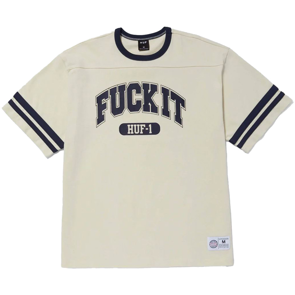 HUF ハフ Tシャツ FUCK IT FOOTBALL SHIRT フットボールシャツ