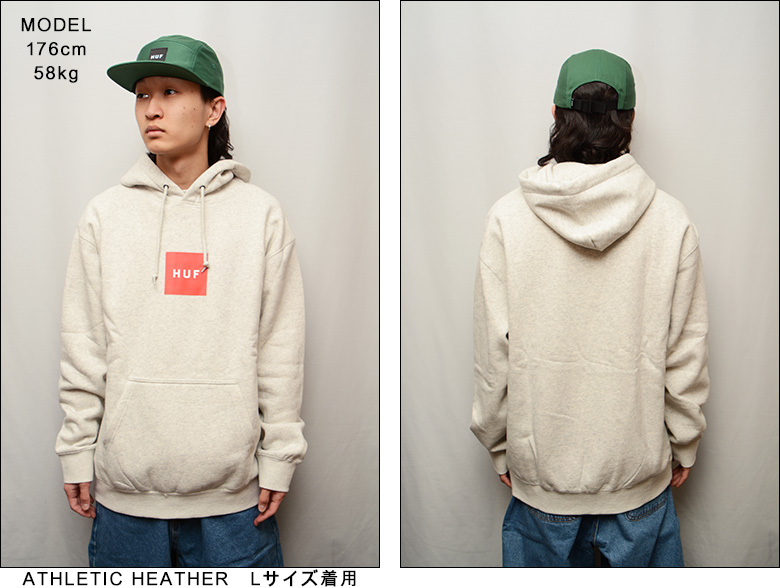 ハフ パーカー HUF ESSENTIALS BOX LOGO PULLOVER HOODIE