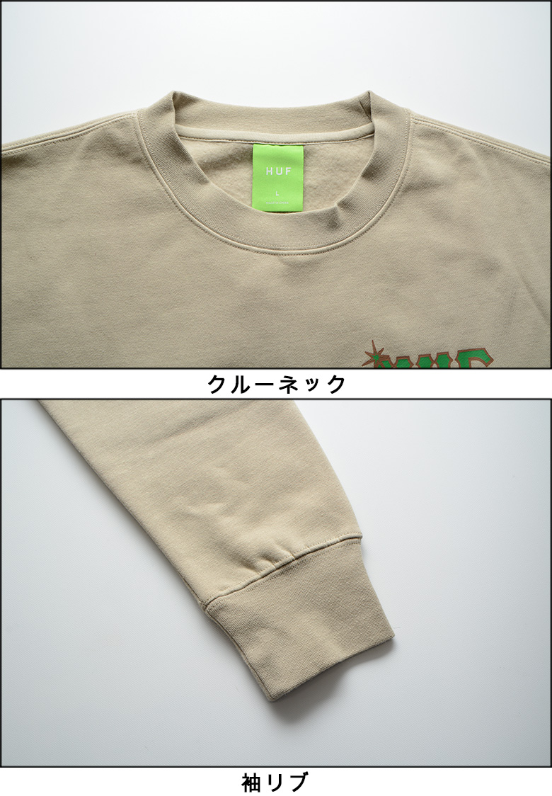 ハフ トレーナー HUF SIDELINE CREW NECK クルーネック スウェット