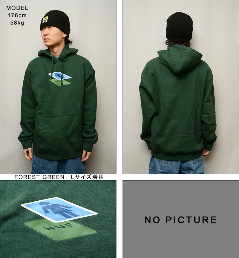 HUF ハフ パーカー x GIRL SHADOW PULLOVER HOODIE ハフパーカー