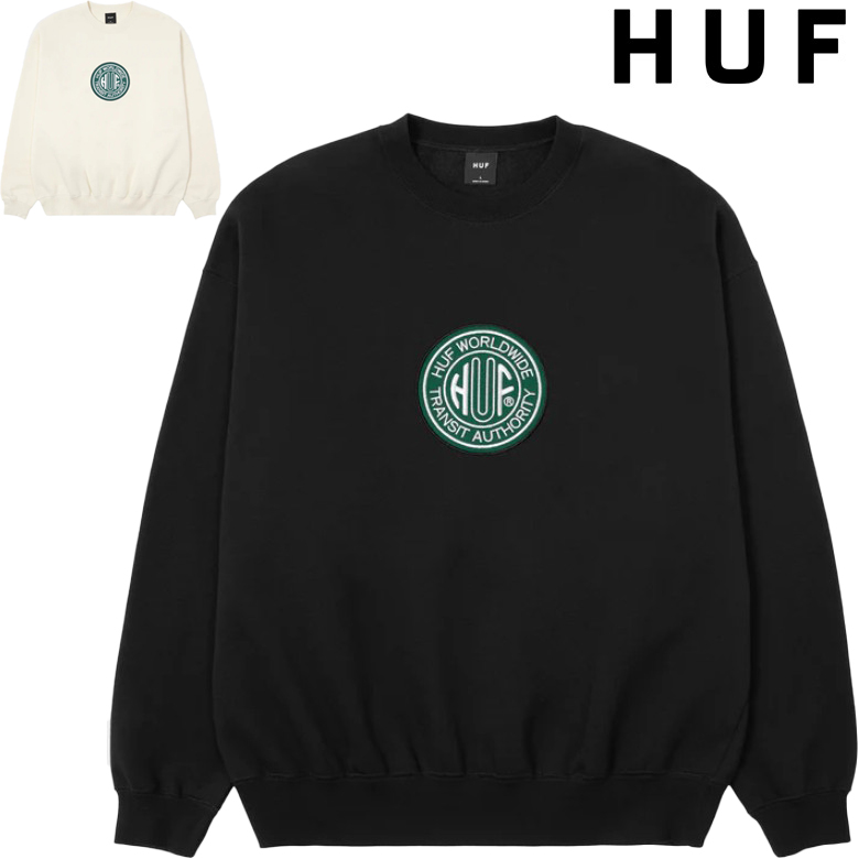 HUF（ハフ） トレーナー HUF TRANSIT AUTHORITY CREW NECK スウェット