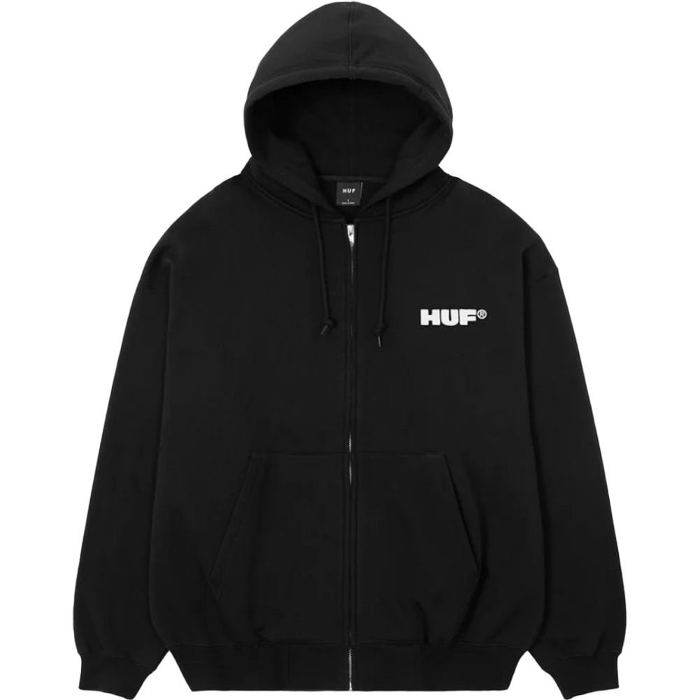 HUF（ハフ） ジップパーカー HUF ALL CAPS FULL ZIP HOODIE