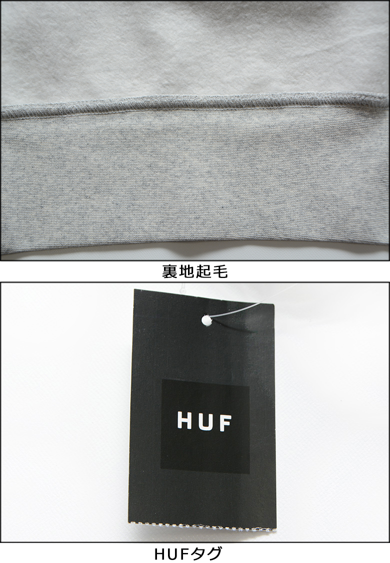 HUF（ハフ） トレーナー HUF ARCH APPLIQUE CREW NECK スウェット