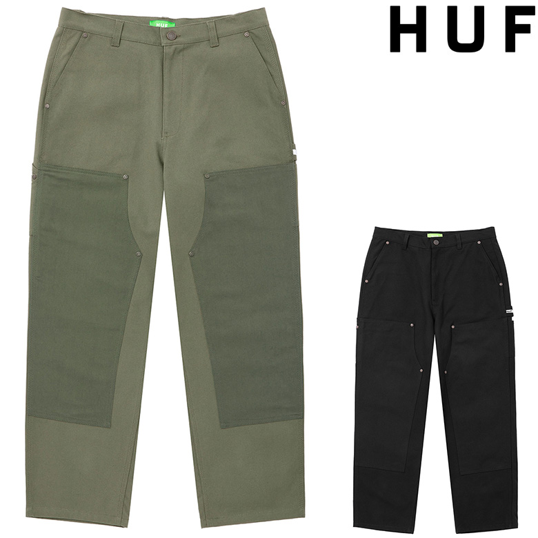 （ ハフ パンツ ） HUF GILMAN DOUBLE KNEE PANT ボトムス ワークパンツ ペインターパンツ ダブルニーパンツ