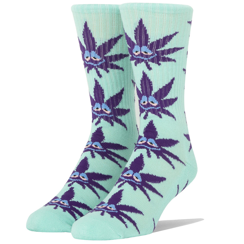 （  ハフ ソックス ） HUF GREEN BUDDY PL SOCKS ハイソックス スケーターソックス 靴下