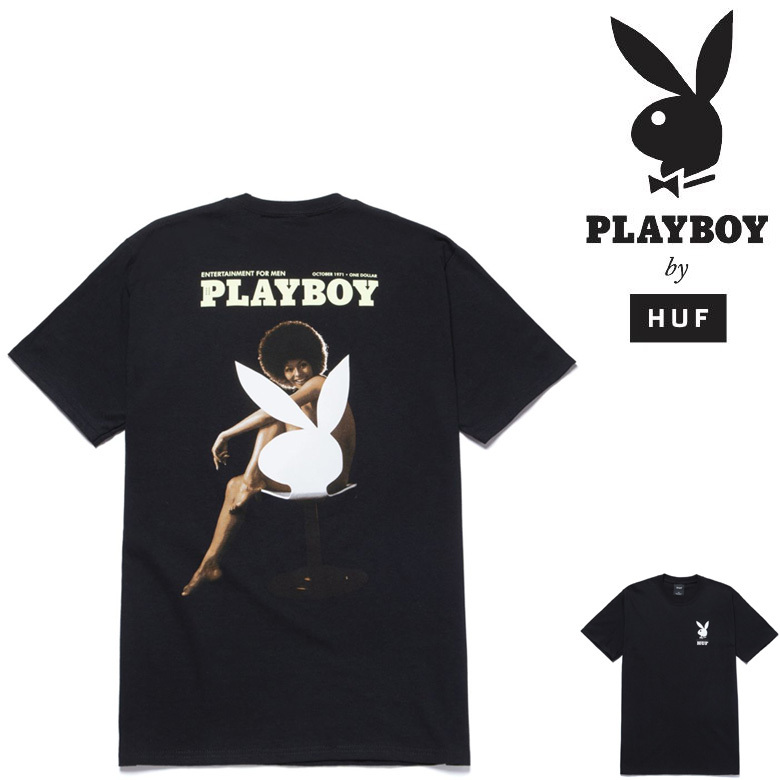 HUF x PLAYBOY OCTOBER 1971 S/S TEE ハフ Tシャツ プリントT 半袖T T