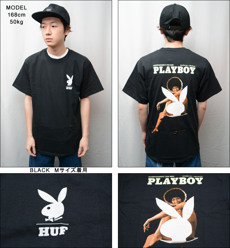 HUF x PLAYBOY OCTOBER 1971 S/S TEE ハフ Tシャツ プリントT 半袖T T