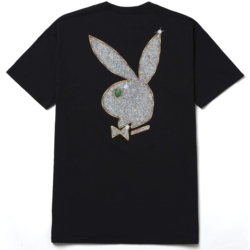 （ ハフ Tシャツ ） HUF x PLAYBOY VVS LOGO S/S TEE プレイボーイ プリントT 半袖T T-SHIRT コラボレーション