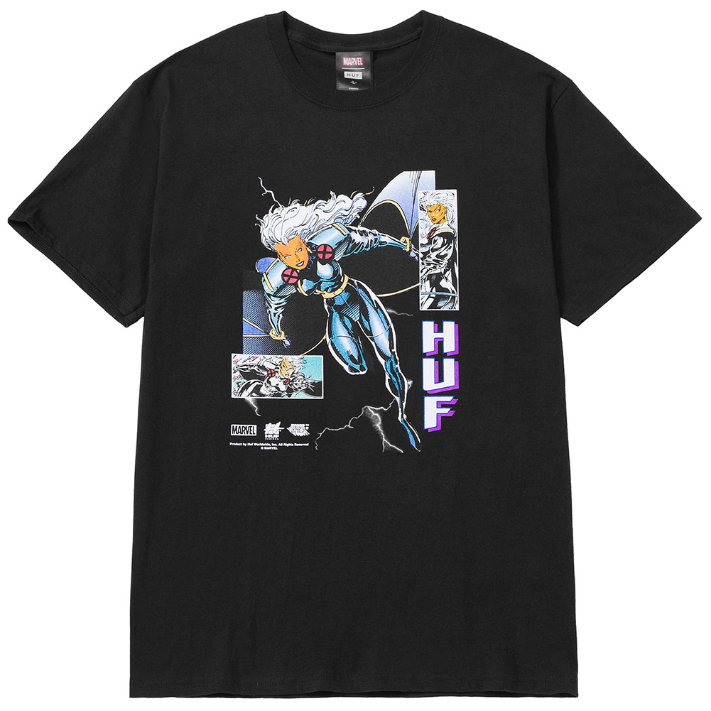 ★国内在庫/即発可*HUF×MARVEL*STORMプリントTシャツ★ HUF （ ハフ Tシャツ ） x MARVEL STORM S/S TEE マーベル
