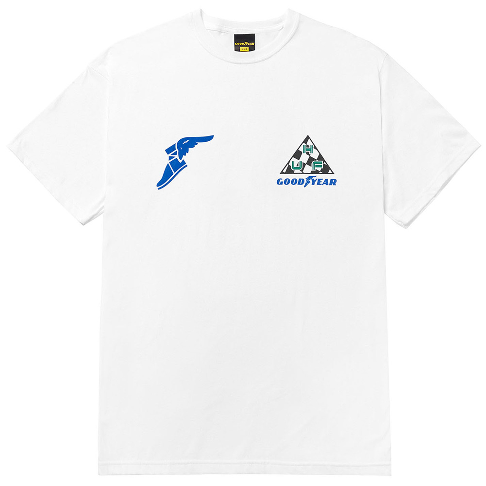 HUF ハフ Tシャツ x GOODYEAR GRAND PRIX TT S/S TEE