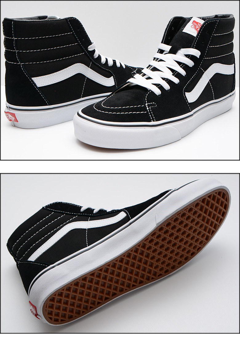VANS バンズ スニーカー UA SK8-HI BLACK / WHITE ヴァンズ 正規