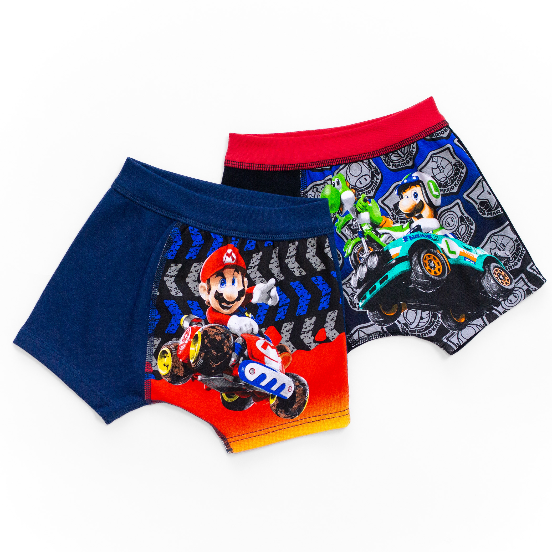 マリオカートワールド 綿100% ボーイズインナー プレミアムボクサー 前