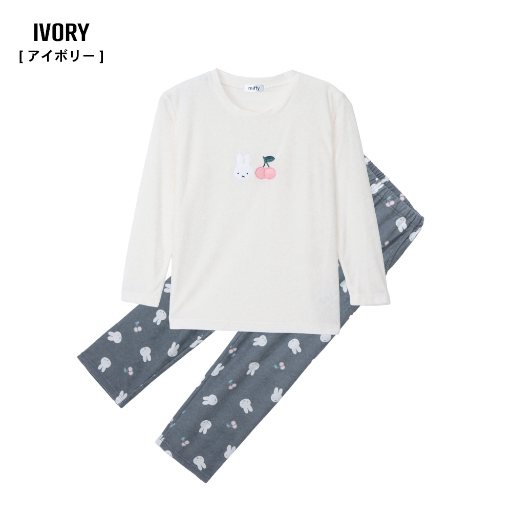 ミッフィー miffy パジャマ レディース パイル 長袖 春 秋