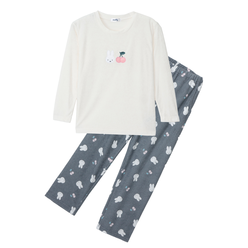 ミッフィー miffy パジャマ レディース パイル 長袖 春 秋