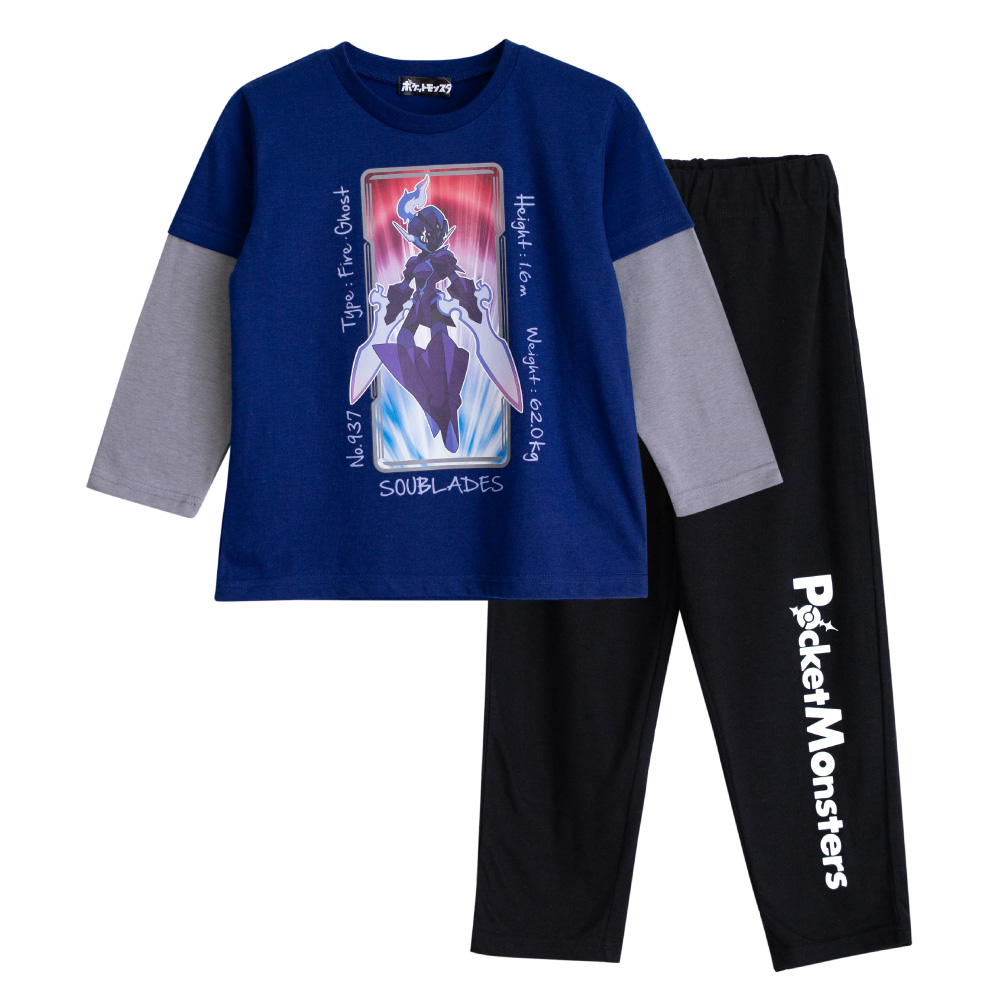 ポケモン キッズ 男の子 長袖 春 夏 秋 Tシャツ素材 ブラック ネイビー