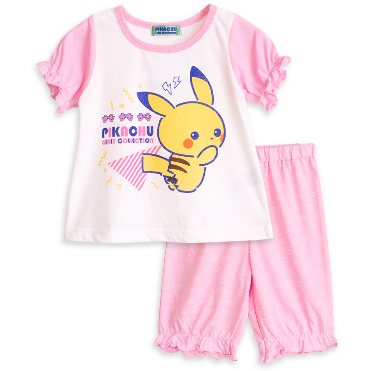 ポケットモンスター キッズ 女の子 半袖 夏 Tシャツ素材 ミント ピンク