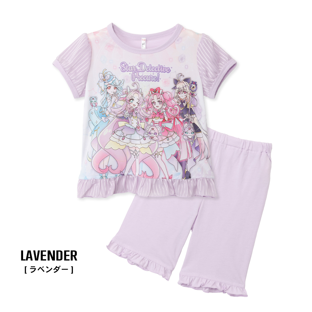 名探偵プリキュア パジャマ キッズ ルームウェア 光るパジャマ 光る