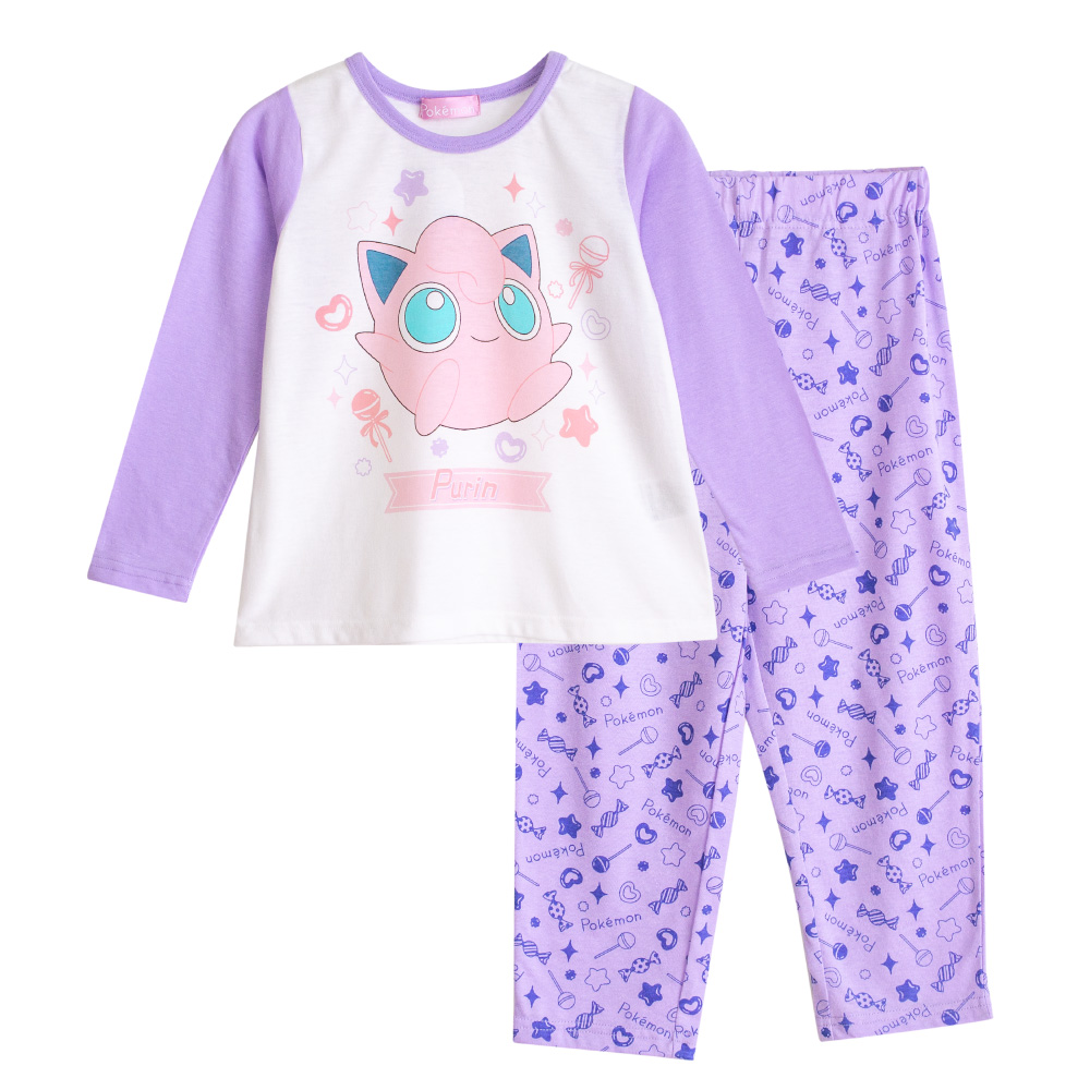 ポケットモンスター キッズ 女の子 長袖 春 夏 秋 Tシャツ素材 ピンク