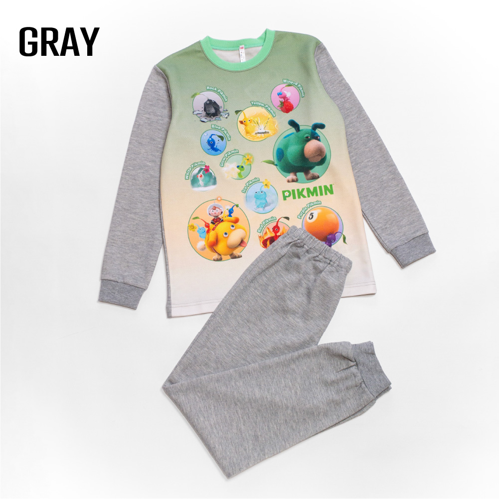 し*や様 ピクミン ルームウェアセット ライトイエロー ピクミン PIKMIN 光るパジャマ 男の子 女の子 ボーイズ ガールズ