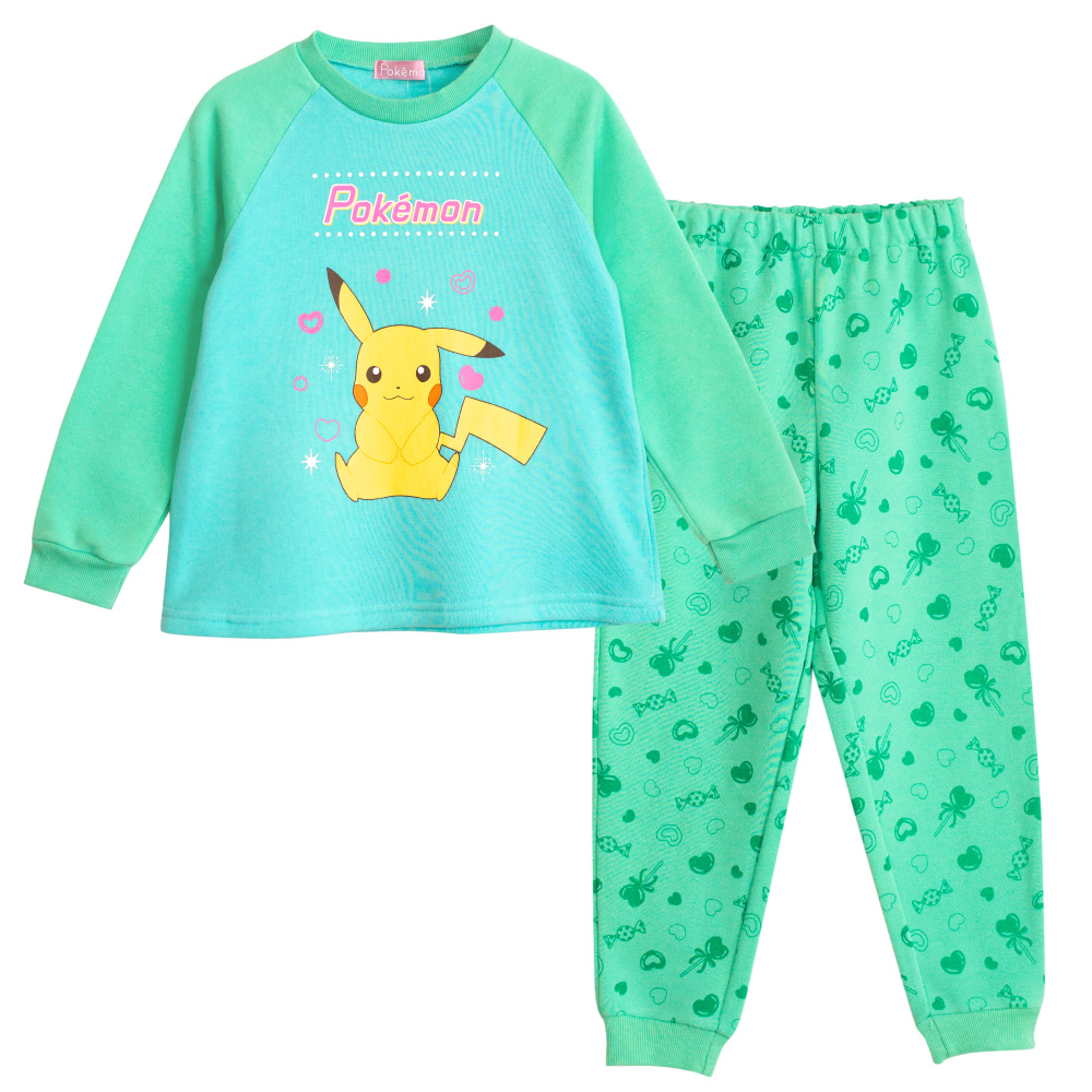 ポケモン ポケットモンスター パジャマ キッズ 女の子 裏起毛 シャギー