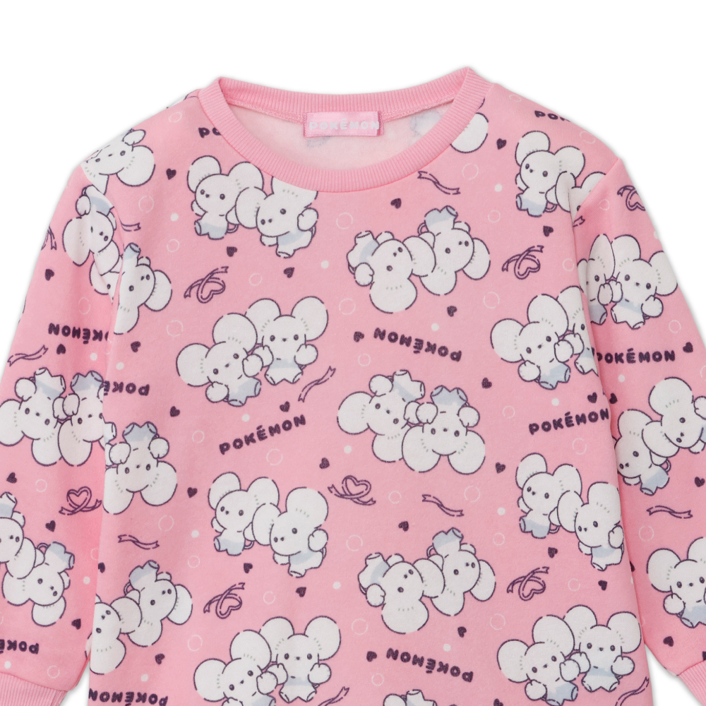 パジャマ ガールズ ポケモン イッカネズミ ワッカネズミ 裏起毛 長袖