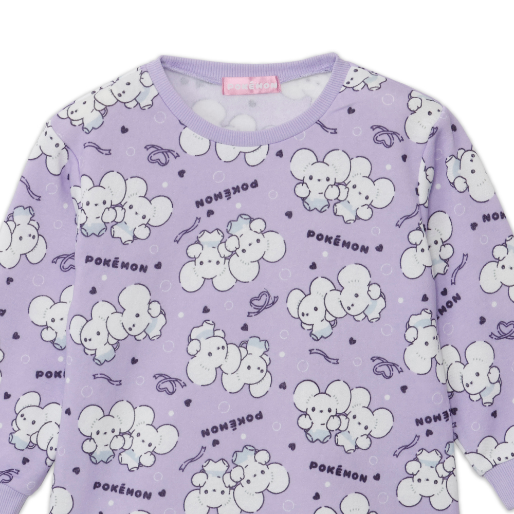 パジャマ ガールズ ポケモン イッカネズミ ワッカネズミ 裏起毛 長袖