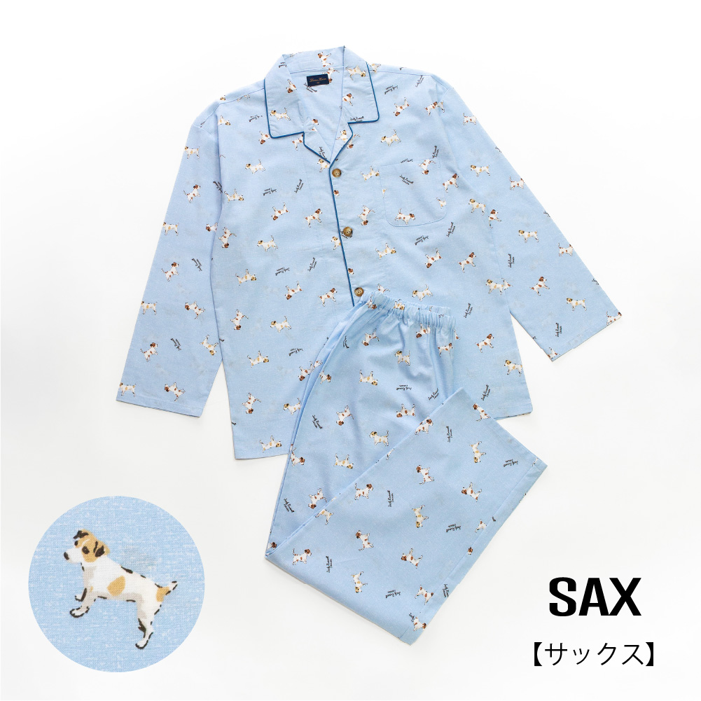 パジャマ メンズ 綿100％ 長袖 春 夏 初秋 前開き ボタン ジャック